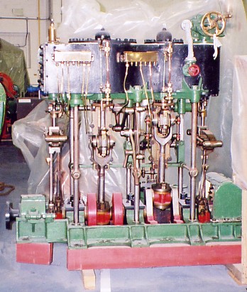 Samuel White marine engine, before restoration