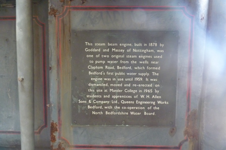 Plaque on the side of the cylinders.