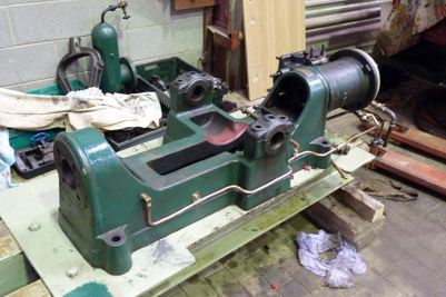 Evans pump has been completely dismantled.