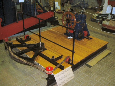 Steering engine decking.